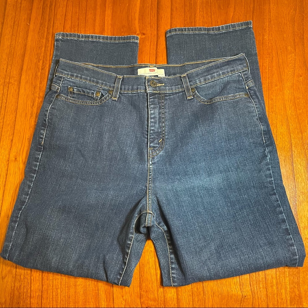 Levi’s perfectly slimming 512 straight leg jeans